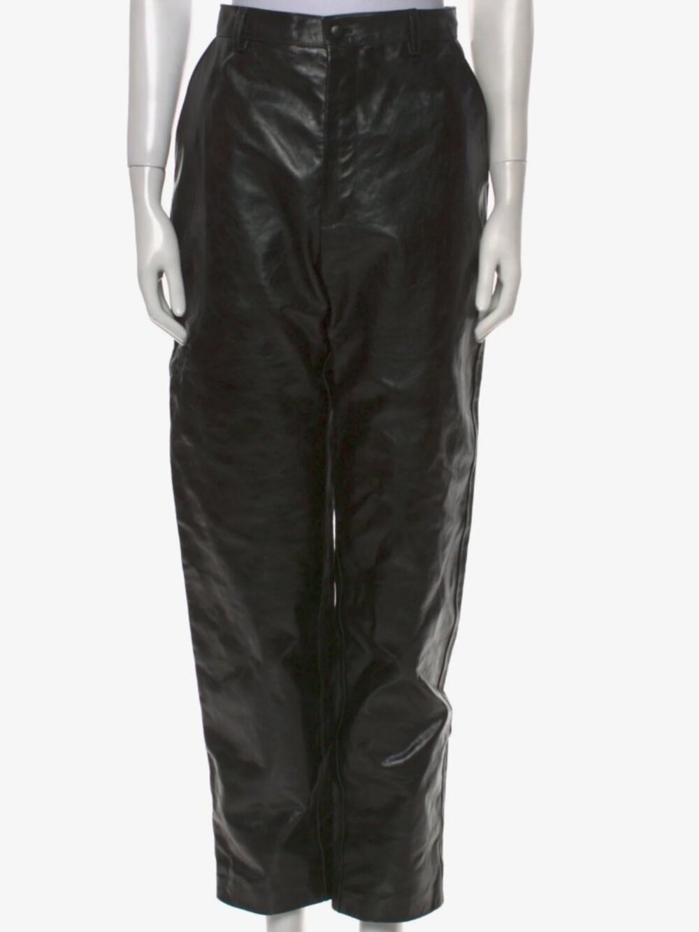 Gucci Leather Straight Leg Pants NEW WITH TAGS